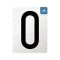 Nanofilm for Italy (Moto) license plates - Symbol "0"