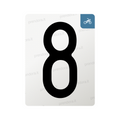 Nanofilm for Italy (Moto) license plates - Symbol "8"