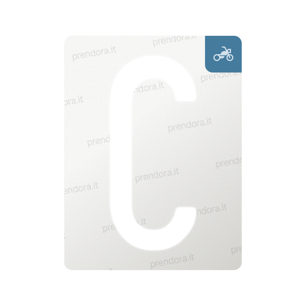 Nanofilm for Italy (Moto) license plates - Symbol "C"