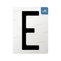 Nanofilm for Italy (Moto) license plates - Symbol "E"