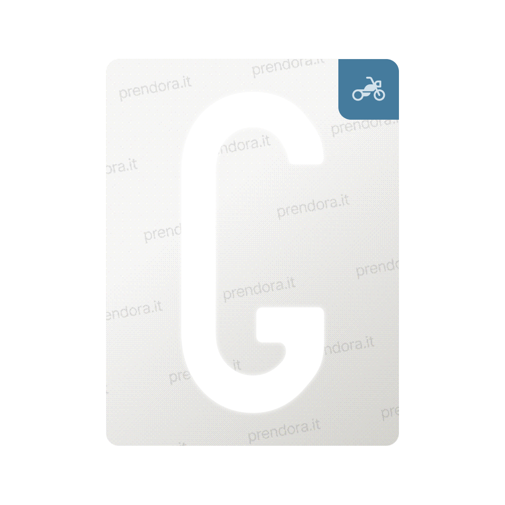 Nanofilm for Italy (Moto) license plates - Symbol "G"