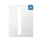 Nanofilm for Italy (Moto) license plates - Symbol "I"