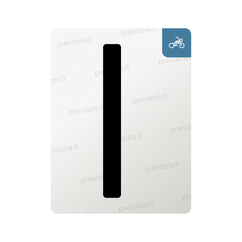 Nanofilm for Italy (Moto) license plates - Symbol "I"