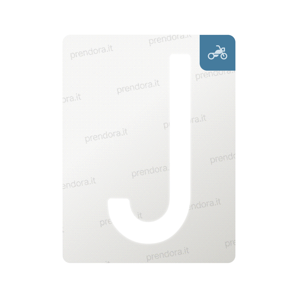 Nanofilm for Italy (Moto) license plates - Symbol "J"