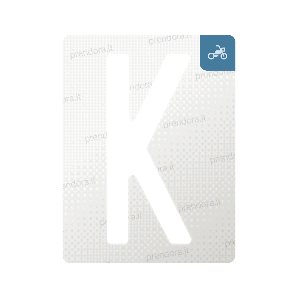 Nanofilm for Italy (Moto) license plates - Symbol "K"