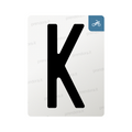 Nanofilm for Italy (Moto) license plates - Symbol "K"