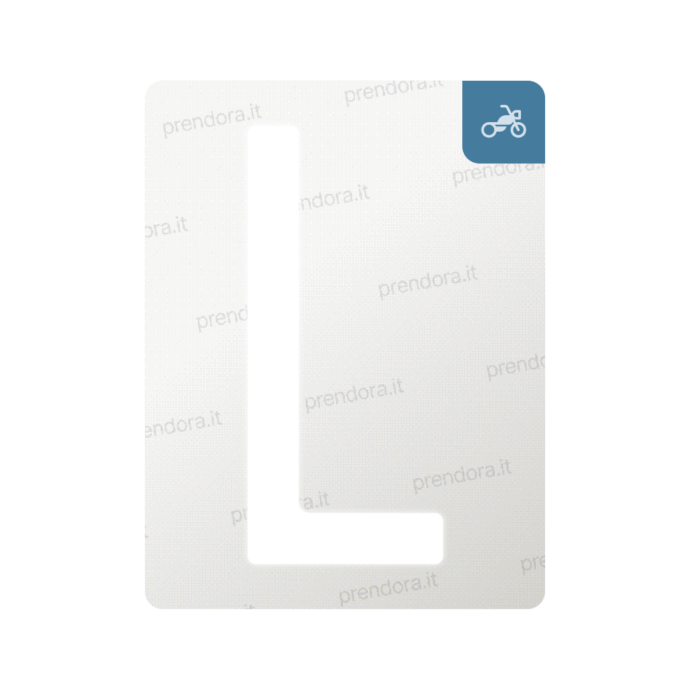 Nanofilm for Italy (Moto) license plates - Symbol "L"