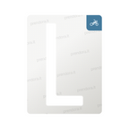 Nanofilm for Italy (Moto) license plates - Symbol "L"