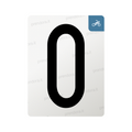 Nanofilm for Italy (Moto) license plates - Symbol "O"
