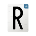 Nanofilm for Italy (Moto) license plates - Symbol "R"