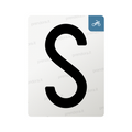 Nanofilm for Italy (Moto) license plates - Symbol "S"