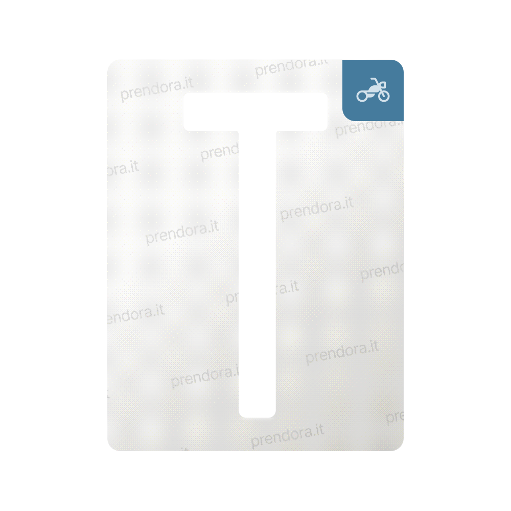 Nanofilm for Italy (Moto) license plates - Symbol "T"