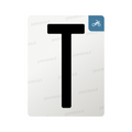 Nanofilm for Italy (Moto) license plates - Symbol "T"