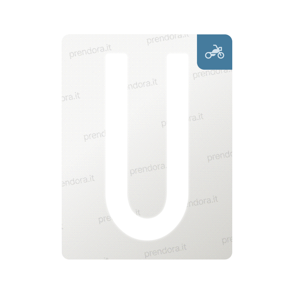 Nanofilm for Italy (Moto) license plates - Symbol "U"