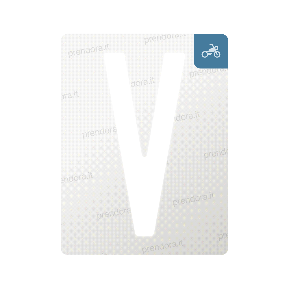 Nanofilm for Italy (Moto) license plates - Symbol "V"
