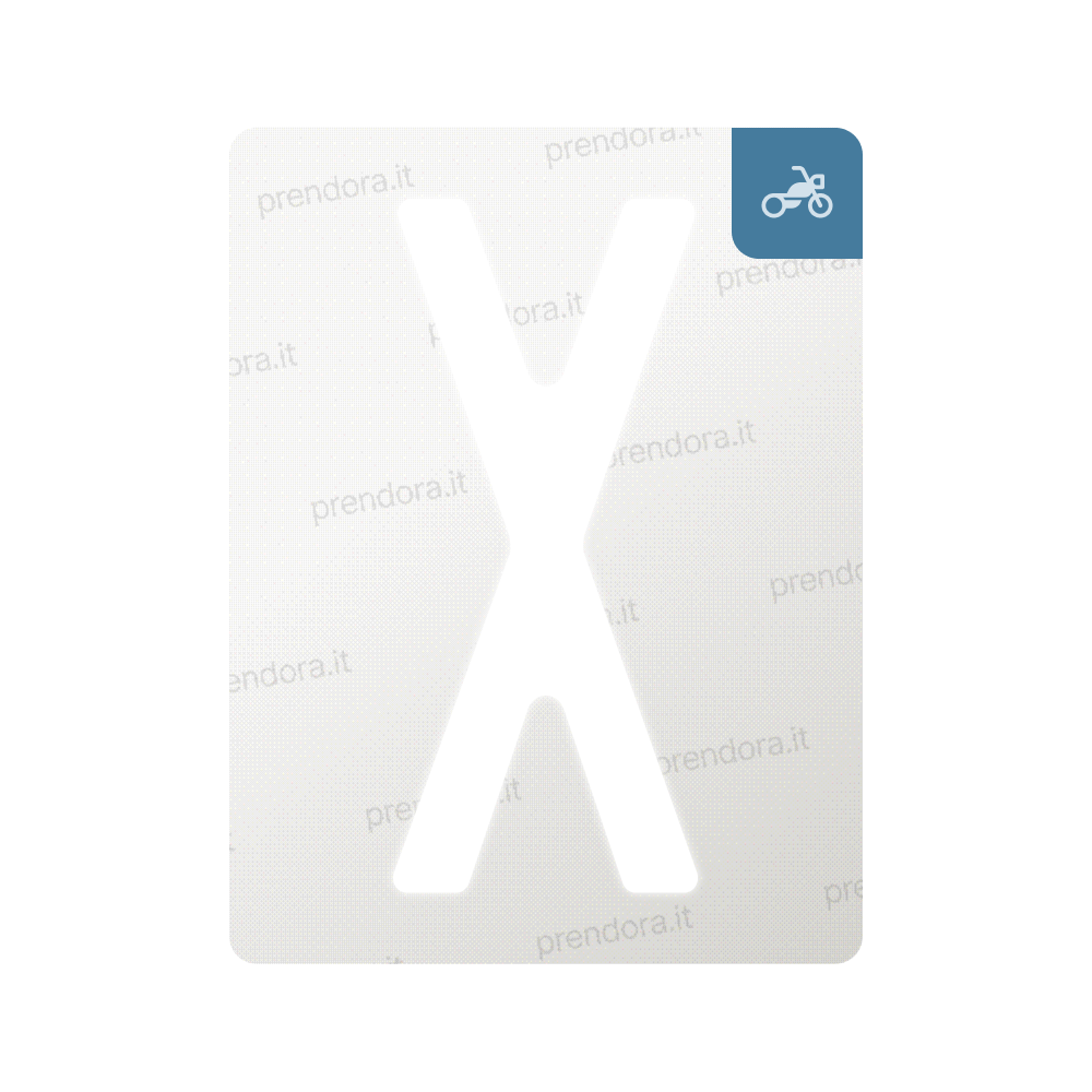 Nanofilm for Italy (Moto) license plates - Symbol "X"