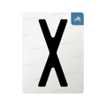 Nanofilm for Italy (Moto) license plates - Symbol "X"