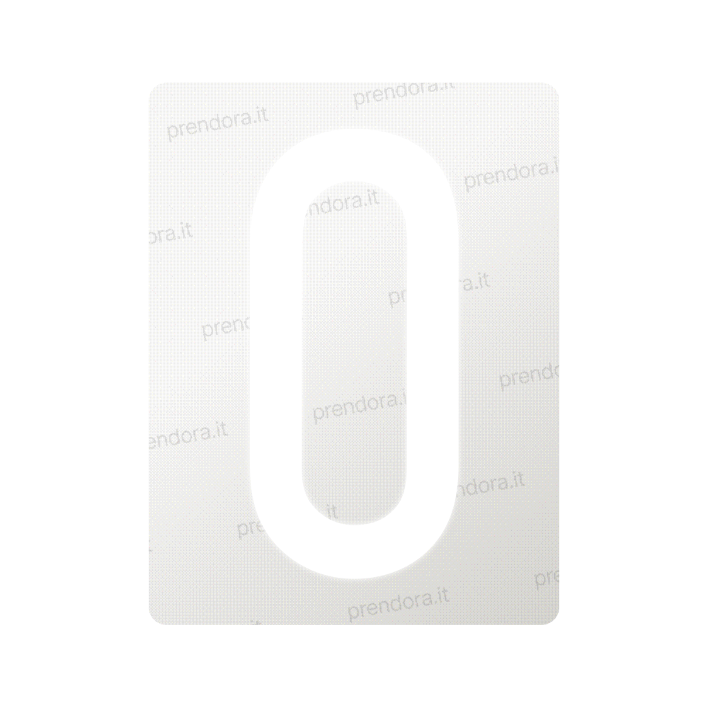 Nanofilm for Italy (Front) license plates - Symbol "0"