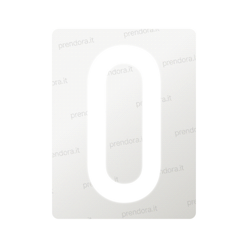 Nanofilm for Italy (Front) license plates - Symbol "0"