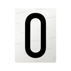 Nanofilm for Italy (Front) license plates - Symbol "0"