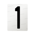 Nanofilm for Italy (Front) license plates - Symbol "1"