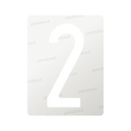 Nanofilm for Italy (Front) license plates - Symbol "2"