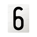 Nanofilm for Italy (Front) license plates - Symbol "6"