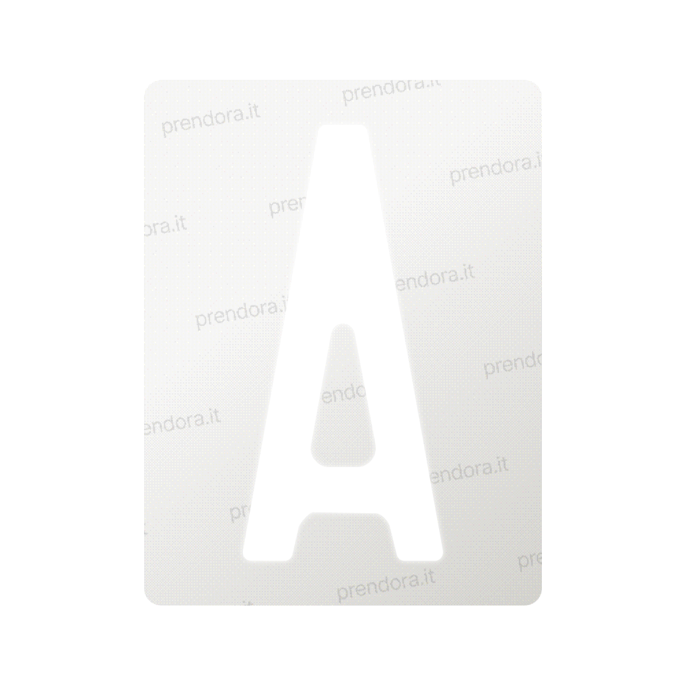 Nanofilm for Italy (Front) license plates - Symbol "A"