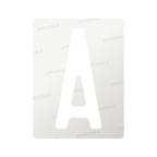 Nanofilm for Italy (Front) license plates - Symbol "A"