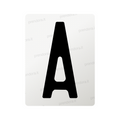 Nanofilm for Italy (Front) license plates - Symbol "A"