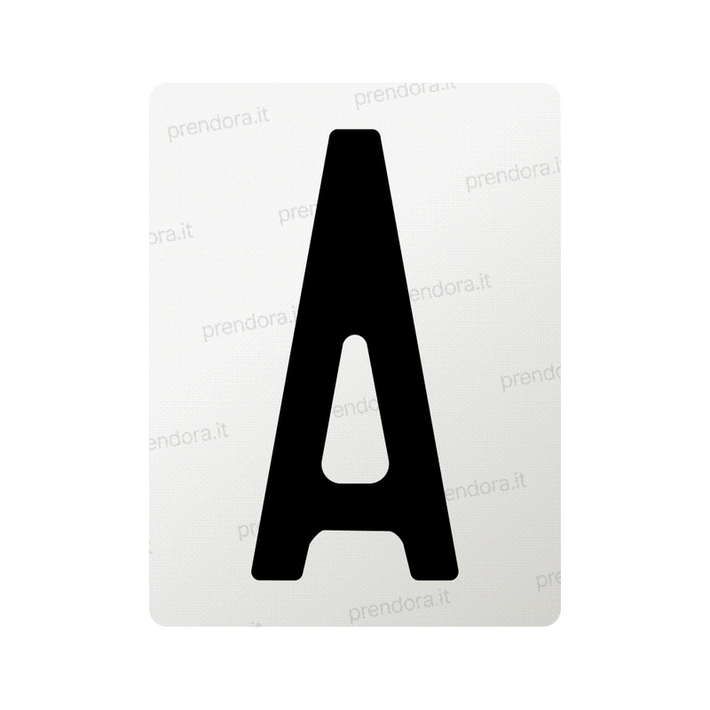 Nanofilm for Italy (Front) license plates - Symbol "A"