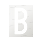 Nanofilm for Italy (Front) license plates - Symbol "B"