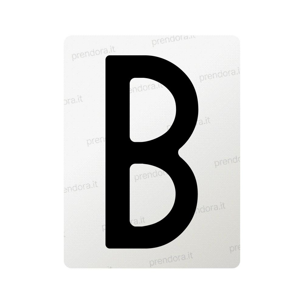 Nanofilm for Italy (Front) license plates - Symbol "B"