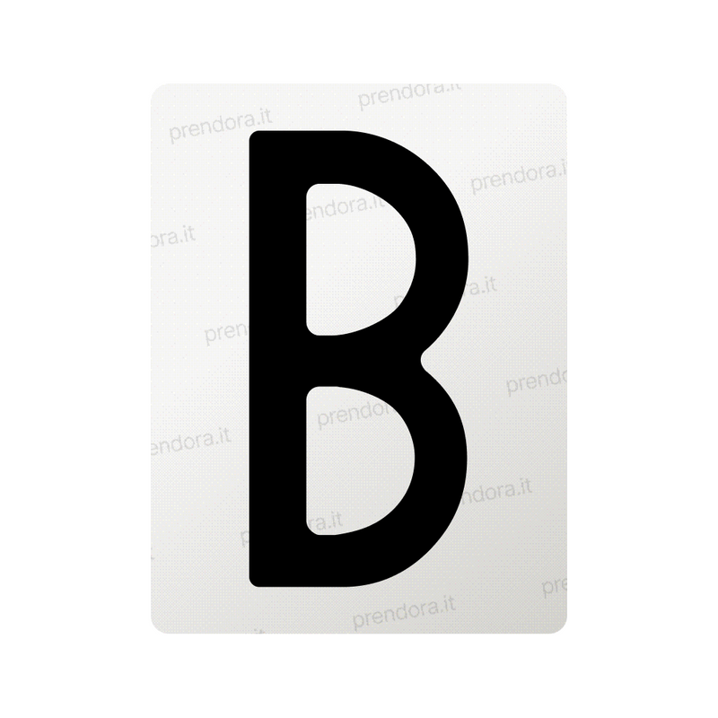 Nanofilm for Italy (Front) license plates - Symbol "B"
