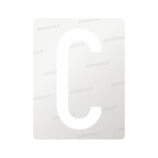 Nanofilm for Italy (Front) license plates - Symbol "C"
