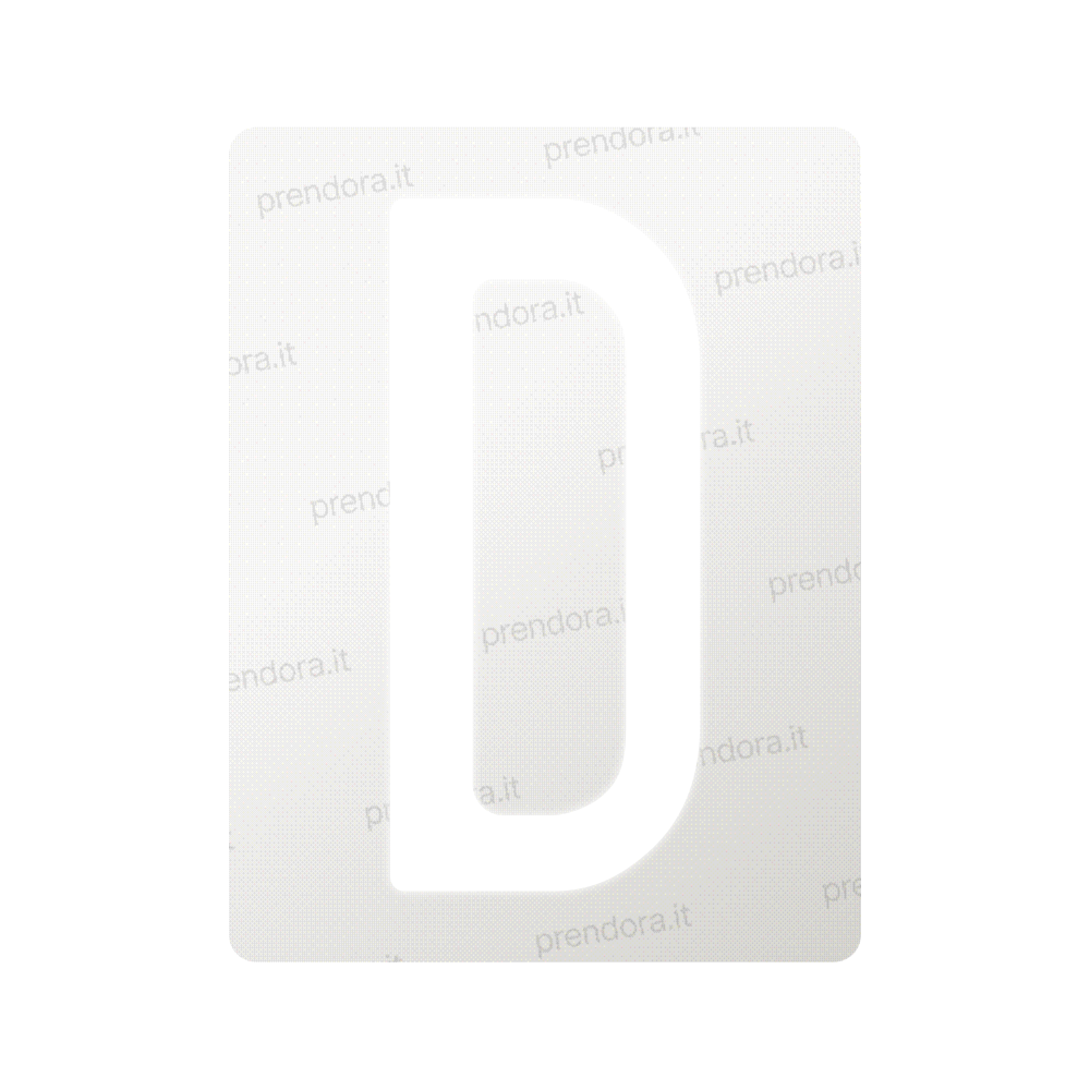 Nanofilm for Italy (Front) license plates - Symbol "D"