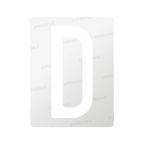Nanofilm for Italy (Front) license plates - Symbol "D"