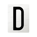 Nanofilm for Italy (Front) license plates - Symbol "D"