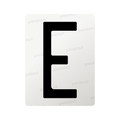 Nanofilm for Italy (Front) license plates - Symbol "E"