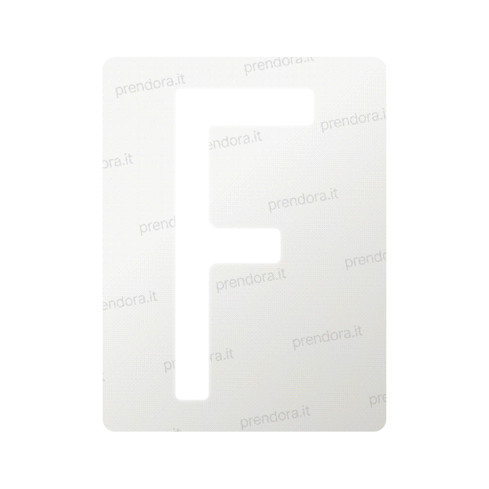 Nanofilm for Italy (Front) license plates - Symbol "F"