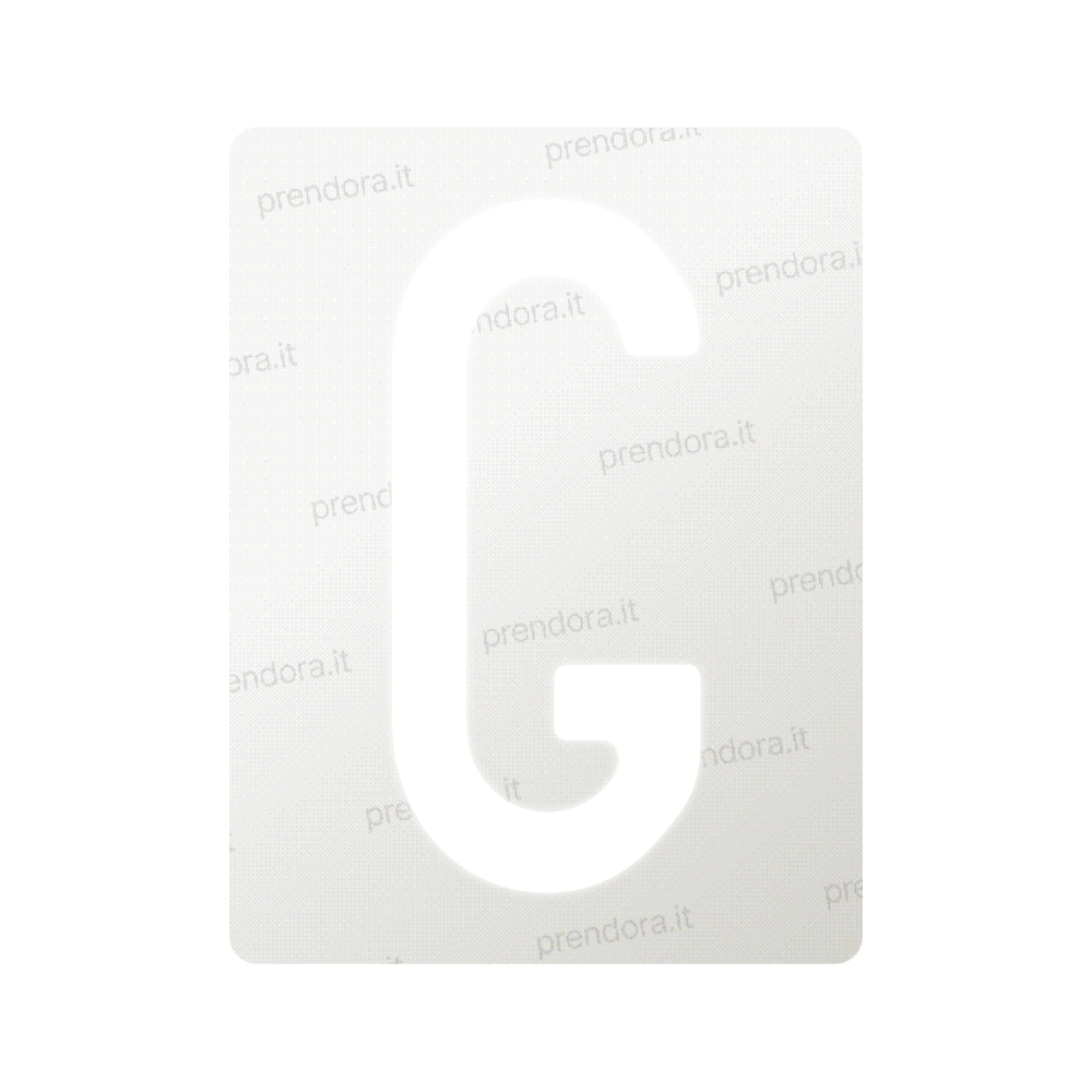 Nanofilm for Italy (Front) license plates - Symbol "G"