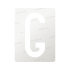 Nanofilm for Italy (Front) license plates - Symbol "G"