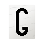 Nanofilm for Italy (Front) license plates - Symbol "G"