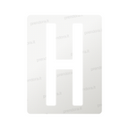 Nanofilm for Italy (Front) license plates - Symbol "H"