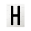 Nanofilm for Italy (Front) license plates - Symbol "H"