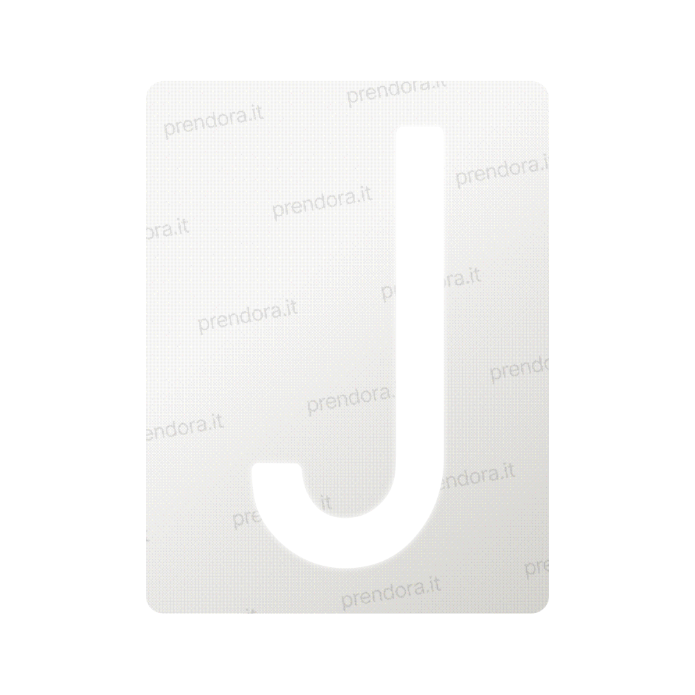 Nanofilm for Italy (Front) license plates - Symbol "J"