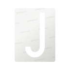 Nanofilm for Italy (Front) license plates - Symbol "J"