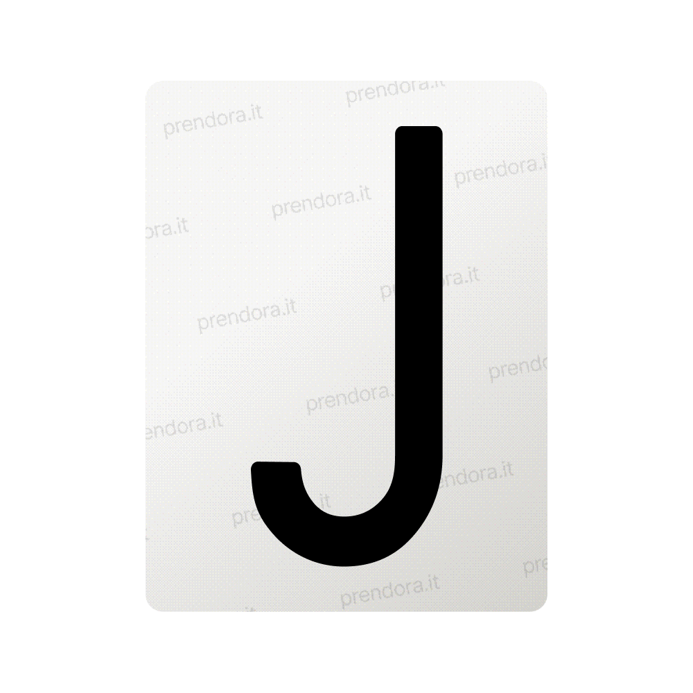 Nanofilm for Italy (Front) license plates - Symbol "J"