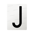 Nanofilm for Italy (Front) license plates - Symbol "J"