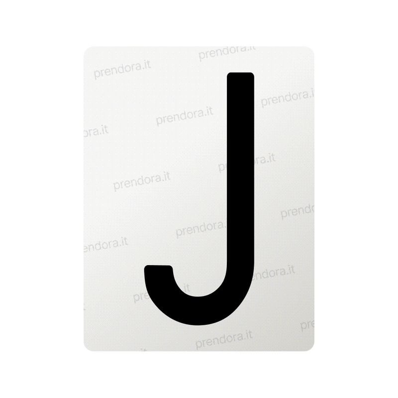Nanofilm for Italy (Front) license plates - Symbol "J"